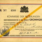 Kenteken: A 15018; Rijvergunning, foto: H.J. Dijkhuizen