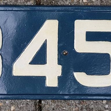 Kenteken: A 34586; Kentekenplaat, foto: R. Say
