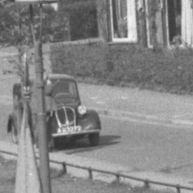 Kenteken: A 23272; Fiat Balilla, Groningen, Petrus Campersingel, 1952, foto: uitsnede 2248-2765; Fotograaf: Fotobedrijf Piet Boonstra