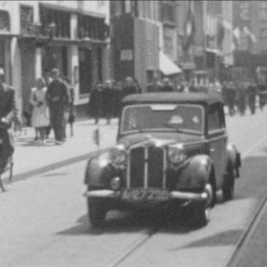 Kenteken: A 27236; DKW, 1947, foto: Still uit GAVA-film AV4080
