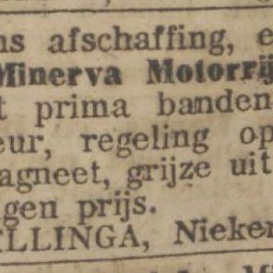 Kenteken: A 2889; Advertentie Nieuwsblad van het Noorden, 28-06-1919