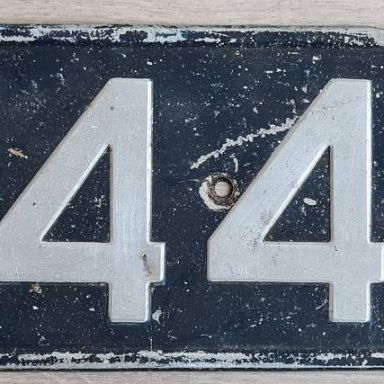 Kenteken: A 14404; Kentekenplaat, foto: R. Say