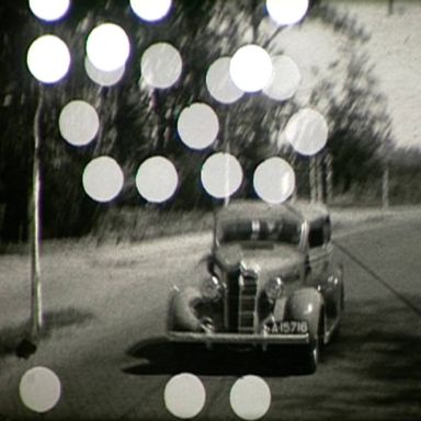 Kenteken: A 15716; Plymouth, weg naar Eelde, 1938, foto: Still uit GAVA-film AV0839