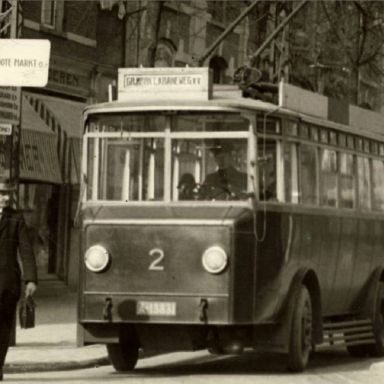 Kenteken: A 13831; ADC, A-weg, Groningen ca. 1929, foto: H. E. Boonstra