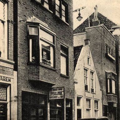 Kenteken: A 1873; Groningen, Haddingestraat ca. 1935 (1986-02076)
