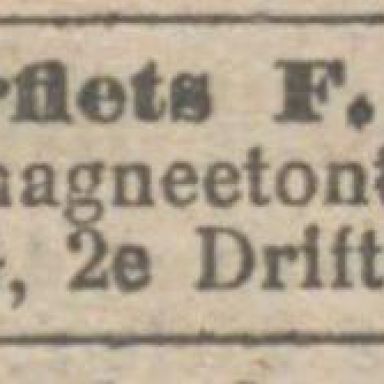Kenteken: A 772; Advertentie Nieuwsblad van het Noorden, 02-07-1912