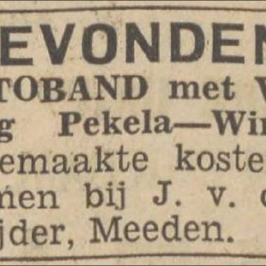 Kenteken: A 22829; Advertentie Nieuwsblad van het Noorden, 1934 foto: H. E. Boonstra