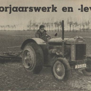 Kenteken: A 25152; Fordson tractor, foto: "Het Noorden in Woord en Beeld" 24-03-1939