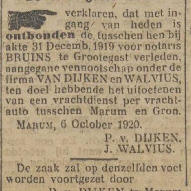 Kenteken: A 3440; Advertentie Nieuwsblad van het Noorden, 09-10-1920, foto: H. E. Boonstra