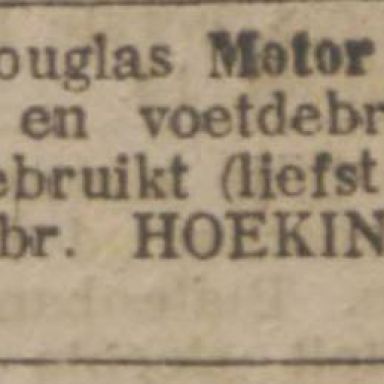 Kenteken: A 866; Advertentie Nieuwsblad v/h Noorden, 13-9-1919