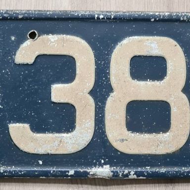 Kenteken: A 3841; Kentekenplaat, foto: R. Say