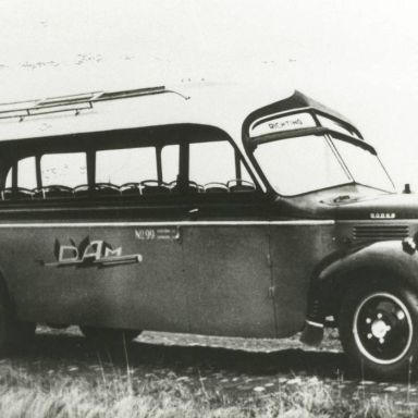 Kenteken: A 40099; Dodge T118, Appingedam 1947. Foto: J. Harmsen