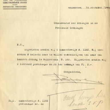 Kenteken: A 1182; Bijlage bij de registers van afgifte van nummerbewijzen (800-6159)