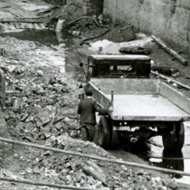Kenteken: A 31266; uitsnede foto: archief Dienst Openbare Werken (1485)