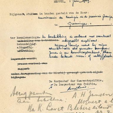 Kenteken: A 19747; Bijlage bij de registers van afgifte van nummerbewijzen (800-6159)