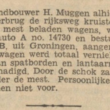 Kenteken: A 14730; Nieuwsblad van het Noorden, 24-01-1935