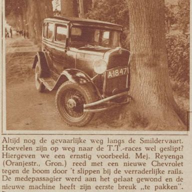 Kenteken: A 18471; Chevrolet, foto: "Het Noorden in Woord en Beeld" 1-07-1937