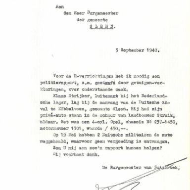 Kenteken: A 29590; Verzoekschrift 05-09-1940, bron: gemeentearchief Menterwolde (HSS-MW-MFP002717100312190)