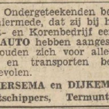 Kenteken: A 16565; Nieuwsblad van het Noorden, 31-07-1939, foto: H. E. Boonstra