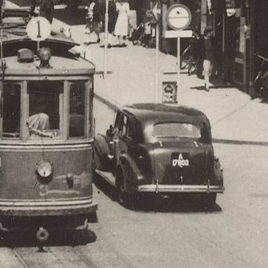 Kenteken: A 17803; Groningen, Herestraat ca. 1949, foto: uitsnede 1986-21016.jpg