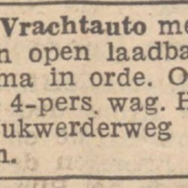 Kenteken: A 13557; Nieuwsblad van het Noorden, 27-8-1932