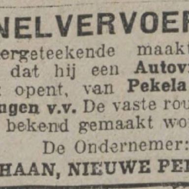 Kenteken: A 7789; Nieuwsblad van het Noorden, 20-10-1923, foto: H.E. Boonstra