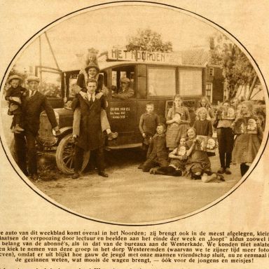 Kenteken: A 13333; Ford, foto: "Het Noorden in Woord en Beeld" 17-06-1927