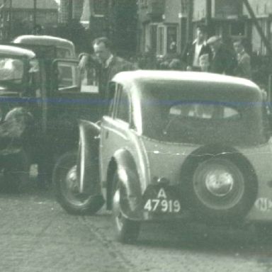 Kenteken: A 47919; DKW. uitsnede foto: Tresoar, archief Arrondissementsrechtbank
