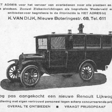 Kenteken: A 14627; Advertentie Adressenboek Friesland 1928, foto: H. E. Boonstra