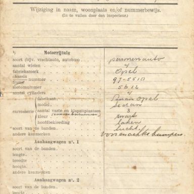 Kenteken: A 47070; Relaas van weging, 1952, foto: S. Abels