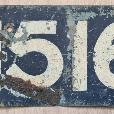 Kenteken: A 15164; Kentekenplaat, foto: R. Say