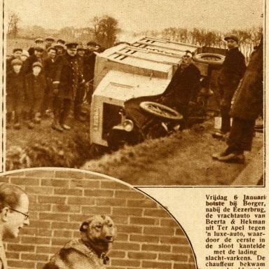 Kenteken: A 12263; Ford TT vrachwagen, foto: "Het Noorden in Woord en Beeld", 20-01-1928