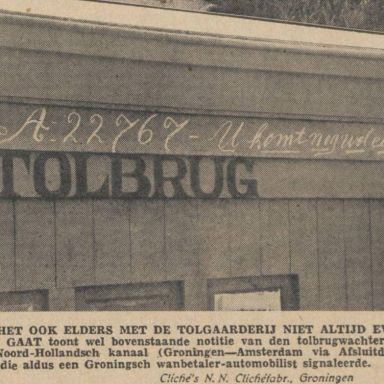 Kenteken: A 22767; Nieuwsblad van het Noorden, 15-08-1934