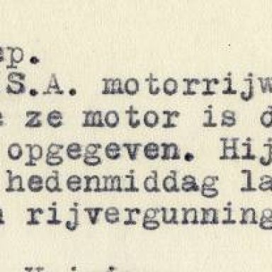 Kenteken: A 33069; Rapport niet geregistreerde BSA motor uit het archief van het Militair Gezag, DMC Veendam, juni 1945 (66-72)
