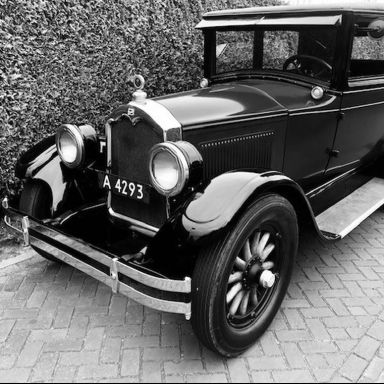Kenteken: A 4293; Buick 1927, Autobedrijf den Hartogh Uithuizermeeden, foto: A. D. den Hartogh