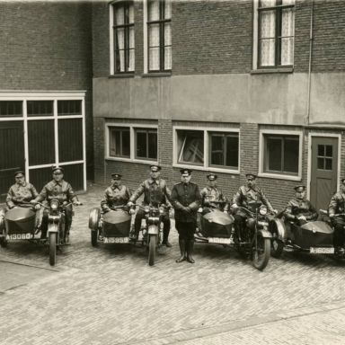 Kenteken: A 15959; Harley Davindson, foto: collectie Veenkoloniaal Museum (vm-4-2-do-5)