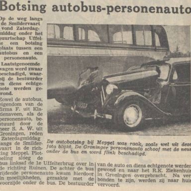 Kenteken: A 48507; Citroën TA, Nieuwsblad van het Noorden, 28-05-1951