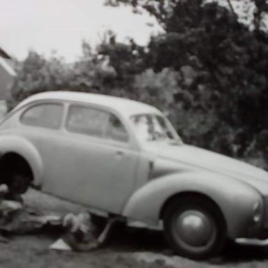Kenteken: A 20267; Onderhoud aan de Aero Minor, zomer 1954, foto: K. Mollema