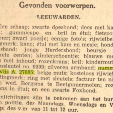 Kenteken: A 27885; Leeuwarder courant 09-10-1937