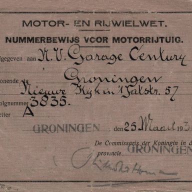 Kenteken: A 3835; Volkswagen, foto: W. J. Nieboer