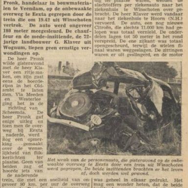Kenteken: A 25360; Citroën Traction Avant, Nieuwsblad van het Noorden, 03-07-1951