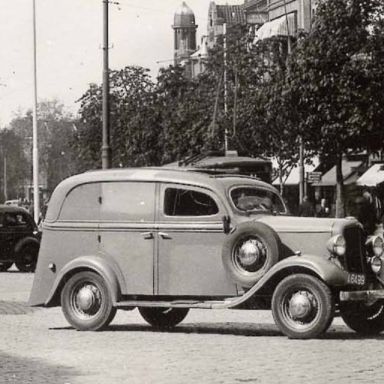 Kenteken: A 6499; Chevrolet, Vismarkt ca. 1948, foto: uitsnede 1986-06204.jpg