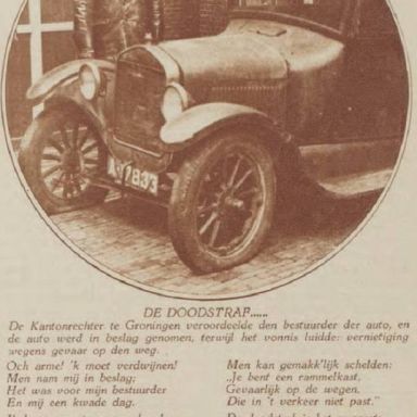 Kenteken: A 17833; Ford, foto: "Het Noorden in Woord en Beeld" 8-12-1933