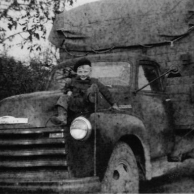 Kenteken: A 12895; De Chevrolet van Herman Wieringa, foto: J. Wieringa