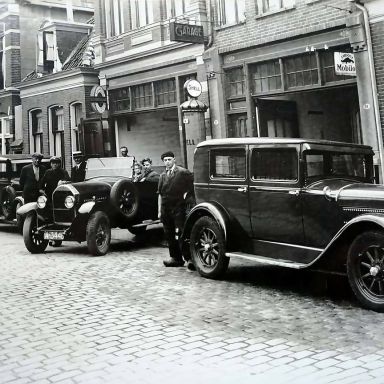 Kenteken: A 3448; FN, Groningen, Herebinnensingel, ca. 1930, foto: H. Kalfsbeek