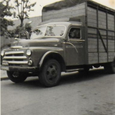 Kenteken: A 46305; Dodge veewagen ca. 1950, foto: E. Beertema