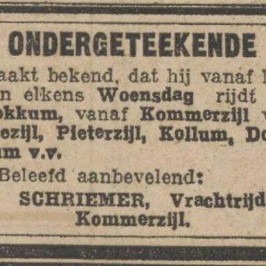 Kenteken: A 9722; Nieuwsblad van het Noorden, 04-04-1925, foto: H. E. Boonstra