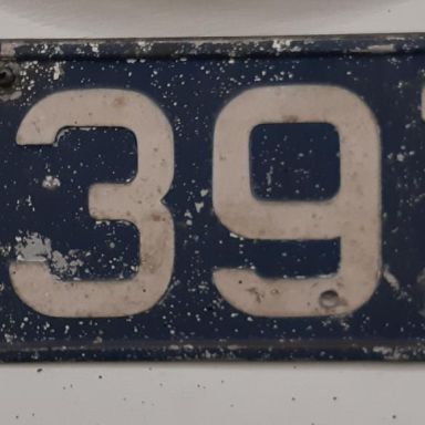 Kenteken: A 13970; Kentekenplaat, foto: M.K.R. Wolthof