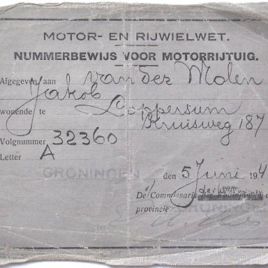 Kenteken: A 32360; foto: W. J. Nieboer