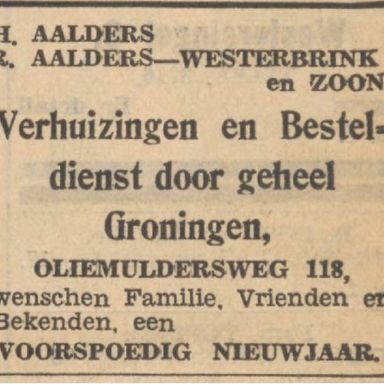 Kenteken: A 21868; Nieuwsblad van het Noorden, 31-12-1934, foto: H. E. Boonstra